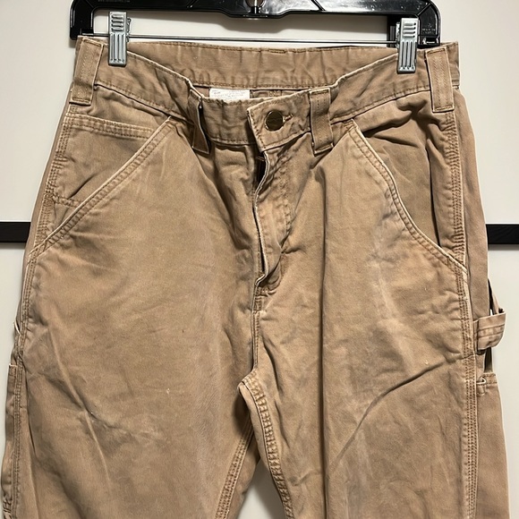 Carhartt Tan Cargo Pants Relaxed Fit #14806 30x30 - Picture 2 of 10